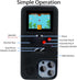 WeLohas Gameboy Case for iPhone 11 Pro Max, Handheld Retro 36 Classic Games, Anti-Scratch Shockproof Phone Cover (Black)