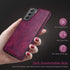 LOHASIC Galaxy S21 5G Case for Women, Slim Leather Elegant Luxury PU Flexible Bumper Rugged Non-Slip Grip