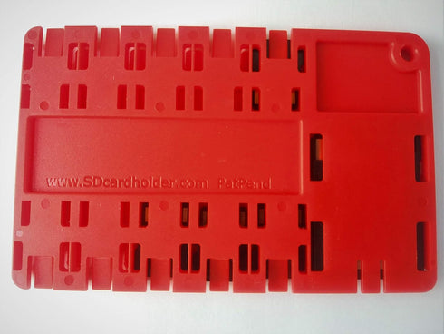Micro SD Card Holder - RED