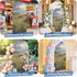 Jnbasdffb 6.6 Spring Floral Wedding Arch Cover, Stretchy Spandex Arch Backdrop Stand Covers FT, Modern Oil Painting