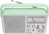 JENSEN MR-750-GR MR-750 Portable AM/FM Radio, Green