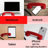 Telephone Handset for Cellphone/Retro Phone Handset, Mobile Receiver, Red, 60s Micro by Opis, Germany
