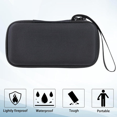 khanka Hard Travel Case for Anker MagGo 6600mAh/10000mAh Power Bank, Qi2 Certified Portable Charger (Black)