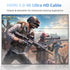 4K 50FT 2.0 4K@60Hz 2K@120Hz, 3D PS4/PS5 Diyanisly Hdmi Cable Ultra, High Speed HDMI Cable, Support ARC, Ethernet Audio