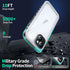 SOKUSIN Waterproof Case for iPhone 15 - Shockproof Drop Proof Dustproof Clear Phone Case with Built-in Screen & Camera
