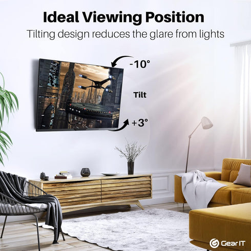 GearIT Full Motion TV Wall Mount for 23 to 43 inch TVs, Up to 66lbs, Swivel, Tilt, Articulating Arm, Vesa 75 100 200