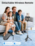 SelfieShow Mini Selfie Stick Travel Tripod for Cell Phone with Light, Extendable Selfie Stick for iPhone