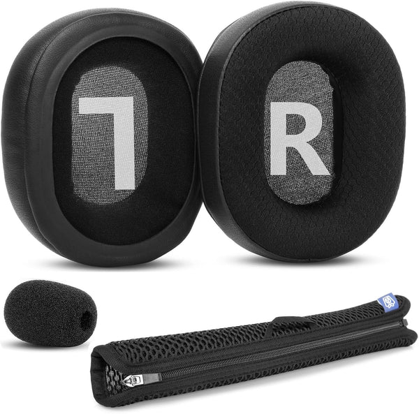 Upgrade your HyperX Cloud Alpha, Cloud II, Cloud III, and Cloud Alpha S with thick replacement ear pads for enhanced