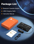 arsvita 5.1 Bluetooth Cassette Adapter, Car Audio Receiver, Hands-Free Call, Supports Micro SD Card, Black, Type BCA02