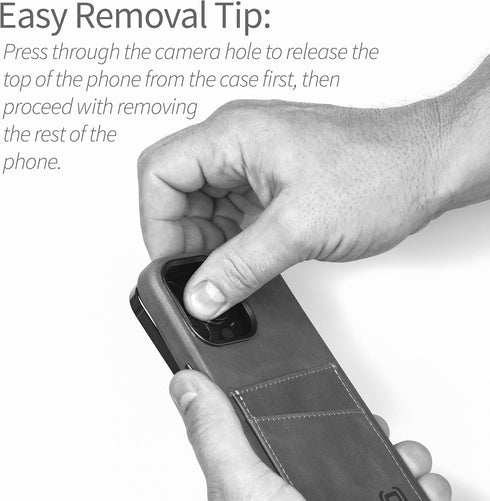 Dockem 17e, 16e, Genuine Leather Case for iPhone iPhone Compatible with MagSafe (MSGL, Brown)