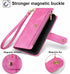 Antsturdy Wallet Case for Samsung Galaxy A32 5G - PU Leather Phone Case with Card Holder, Hot Pink