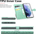 CCSmall Cartoon Cute Wallet Case for Samsung Galaxy S22, Cat Dog Style Flip Cover with ID Card Holder, PU Leather MG