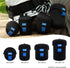 JJC Water Resistant Neoprene Camera Lens Pouch Case, Fold-Over Bag for Mirrorless Lenses Up to 3.1 x 4.6