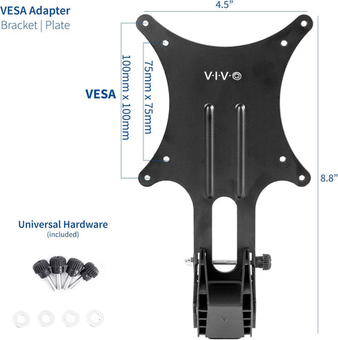 VIVO VESA Adapter Plate Bracket Designed for Asus Monitors MX259H, MX259HS, MX279H, MX25AQ, and MX27AQ, VESA 75x75mm and 100x100mm Conversion Kit (MOUNT-ASMX01)
