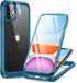 Miracase Glass Series Case for iPhone 11, Full-Body Rugged Bumper with Built-in Tempered Glass Protector