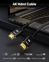 4K 15FT 4K@60Hz 18Gbps 3D, 2.2, PS-5/4/3/4K Highwings Long HDMI Cable - HDR Braided HDMI Cord, High Speed