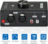 Stereo Audio Preamplifier - Black XLR Balanced RCA 3.5mm Input/Output Converter Adapter, Gain 20dB Phono Preamp