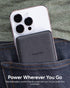 mophie Snap+ Juice Pack Mini - Black Wireless Portable Magnetic Charger with 5000 mAh Battery, Compatible with MagSafe