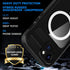 iPhone 15 Plus 5G Waterproof Case, Black, Hybrid Rugged, Shockproof, Magsafe Compatible, Full Body Protection, Lanyard,