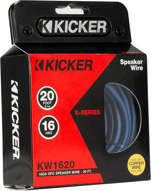 Kicker 46KW1620 K-Series 16AWG Speaker Wire, 20 FT by KICKER