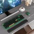 UBOTIE Colorful Wireless Computer Keyboards Mouse Combos, Retro PC Keyboards with Optical Mouse (Green-Black)