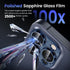 Tensea Camera Lens Protector for iPhone 15 Pro/Pro Max, Bling Tempered Glass Cover, Case Friendly
