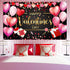 Sumind Happy Valentine‘s Day Banner 73''x43'' Heart Photography Backdrop for Valentines Day Party Decorations
