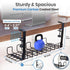 Under Desk Cable Management Tray - 16” No Drill Cord Organizer with Clamps for Wire Management, Pack of 1