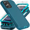 Military Grade 3 in 1 Heavy Duty Case for iPhone 12 Mini, Shockproof/Dust Proof with 2Pcs Tempered Glass Protector