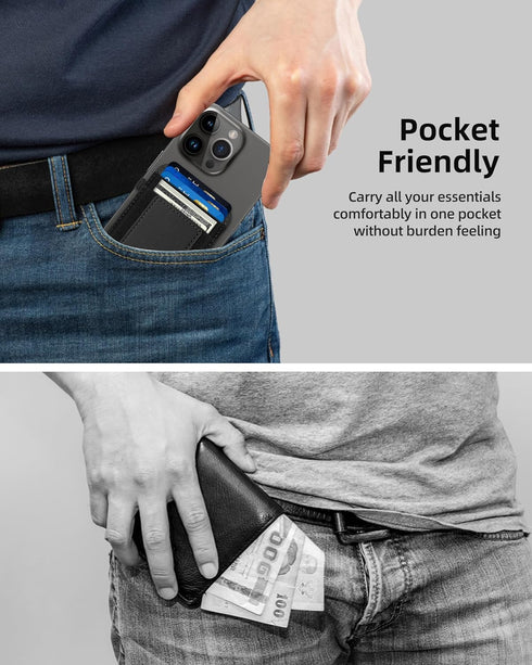 For MagSafe Wallet, Strong Magnetic Wallet for iPhone 15/14/13/12 Series, Magnetic Card Holder Wallet for iPhone Wallet