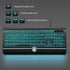HeengYanson 7-Color Wired Keyboard and Mouse Combo, Backlit Computer Keyboards with Wrist Rest, Light Up Keyboard Easy