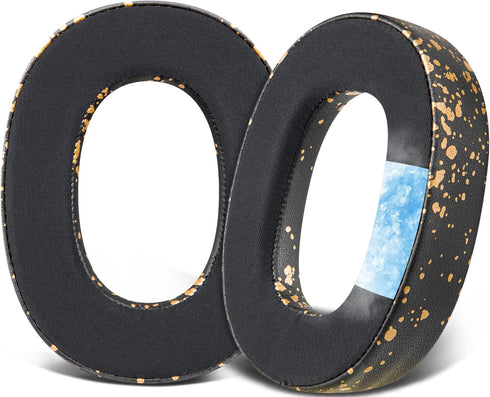 SOULWIT Cooling Gel Replacement Ear Pads for Jabra Elite 85h Wireless Over-Ear Headphones, Black Gold Earpads