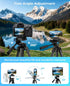 67" Tripod for iPhone, MACTREM iPad Tripod Stand with 2 in 1 Phone Holder & Wireless Remote for Video Recording,
