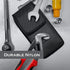 Cell Phone Pouch Belt Holster Case for iPhone 15, 14, 13 Pro, Samsung Galaxy S24, ID Card Slot, Black