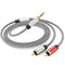 3.5mm to 2RCA Audio Cable 20ft, Auxiliary Adapter, Stereo Splitter Cable for Smartphone, Speakers, Tablet