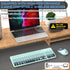 Wireless Keyboard and Mouse Combo - 2.4GHz USB Cordless Round Keys Set for Laptop, Computer, TV (Indigo Blue)