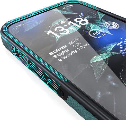 Crave Dual Guard iPhone 15 Pro Case - Forest Green, Shockproof Dual Layer, MagSafe Compatible for Apple iPhone 15 Pro