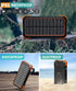 BLAVOR Solar Power Bank, PD18W QC3.0 Fast Charging, 20000mAh, IPX5 Waterproof, Camping Flashlight
