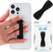 LOVEHANDLE Phone Grip for Most Smartphones and Mini Tablets, Black Elastic Strap with Base, LH-01Black