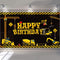 Tatuo Construction Theme Birthday Banner, 6.1 x 3.6 ft, Photography Party Supplies for Kids Boys Birthday Decoration