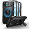 Dexnor for iPhone 15 Case with Slide Camera Cover & Adjustable Kickstand &