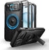 Dexnor for iPhone 15 Case with Slide Camera Cover & Adjustable Kickstand &