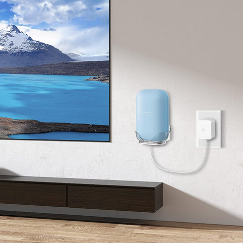 Ouligei Google Nest Audio Speaker Wall Mount, In-Built Cable Management System, Durable