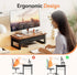 HEWORLIF 2-Tier Computer Monitor Stand Riser with Drawer, Desk Accessories & Workspace Organizers, Laptop Stand