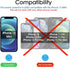 amFilm Glass Screen Protector for iPhone 12 Mini, 5.4" Display, 2020, Tempered Glass, Easy Installation Tray, 3 Pack