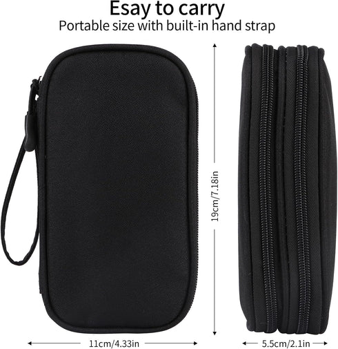Travel Cable Organizer, Electronics Accessories Bag for Charger, Phone, Memory Card, Universal Organizer Gadget Bag -