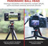 Reflex Camera 9" 360 1/4"-20 5Kg Metal Mini Tripod Desktop Tripod with Ball Head and Screw for DSLR Cameras