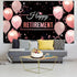 Blulu Retirement Party Decorations, Extra Large Fabric Retire Sign Banner Photo Booth Backdrop, 72.8 x 43.3 Inch
