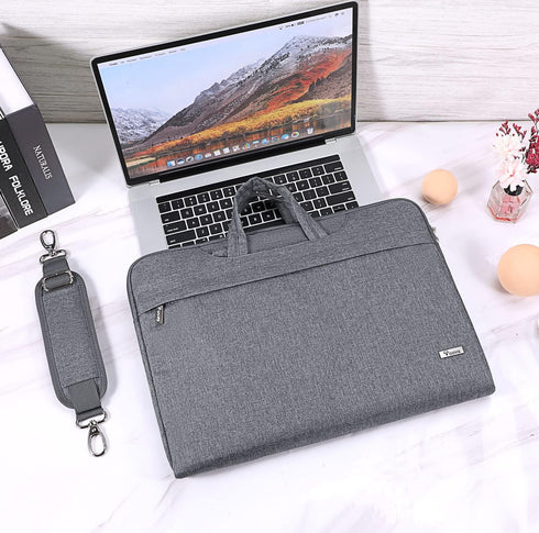 V Voova Waterproof Laptop Bag 13-14 inch with Shoulder Strap & Handle, Slim Briefcase Sleeve Compatible with 13-14”