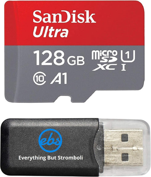 SanDisk 128GB Ultra Micro SDXC Memory Card for GoPro Hero (2018) Action Camera Bundle with Card Reader